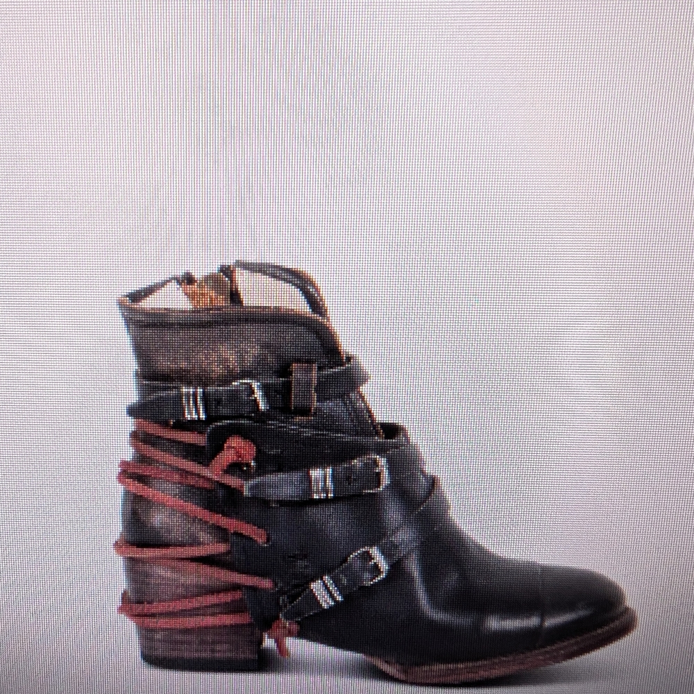 Freebird by Steven Black and Burgundy Ankle Boots